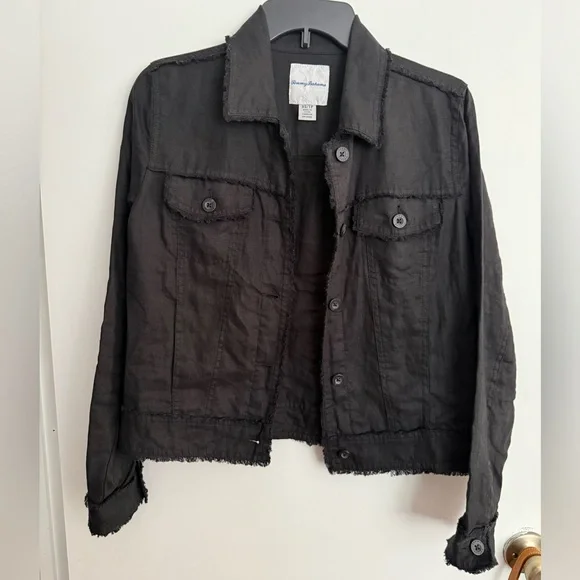 Tommy Bahama Two Palms Raw-Edge Linen Jacket - Picture 4 of 7